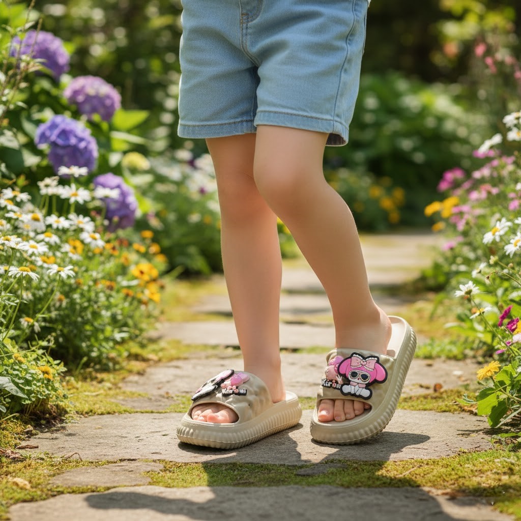 خرید آنلاین دمپایی بچگانه نگاران مدل کیتی پلاس کد 79